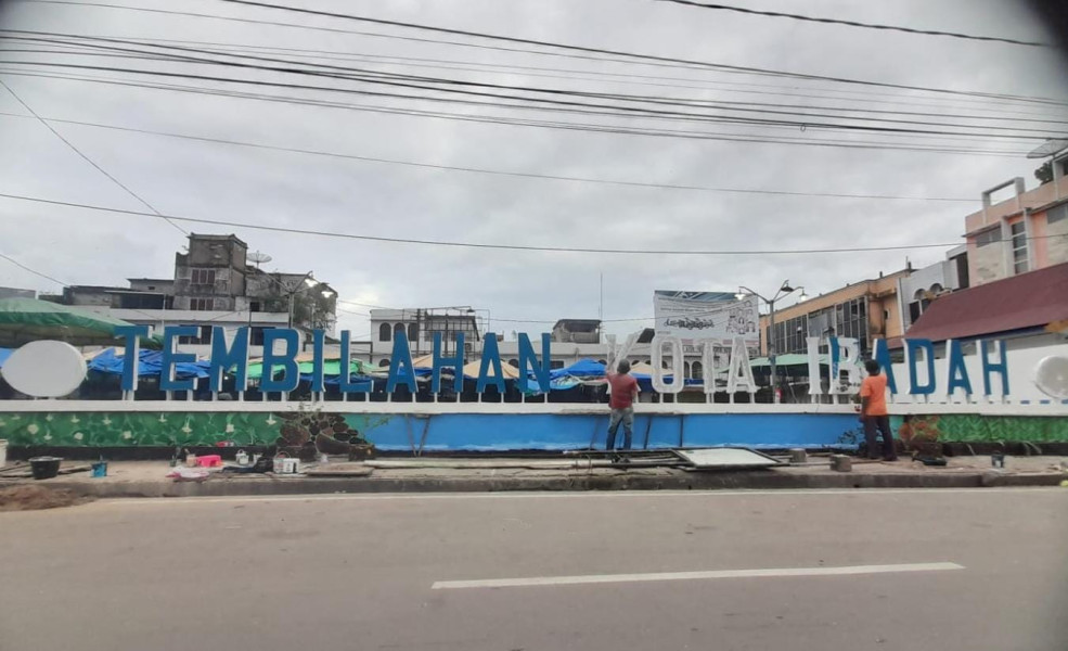 Tugu “Tembilahan Kota Ibadah” Segera Rampung, Jadi Ikon Baru Kota