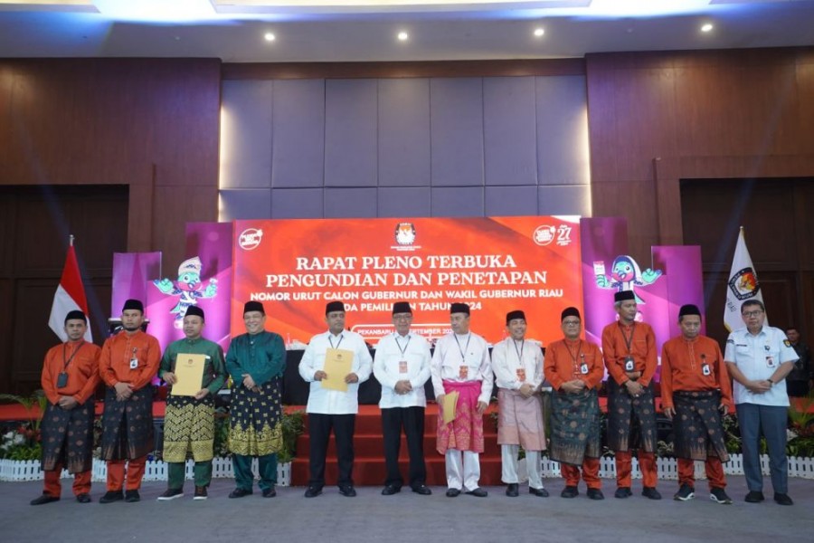 Ini Nomor Urut 3 Paslon Gubernur Riau di Pilkada 2024