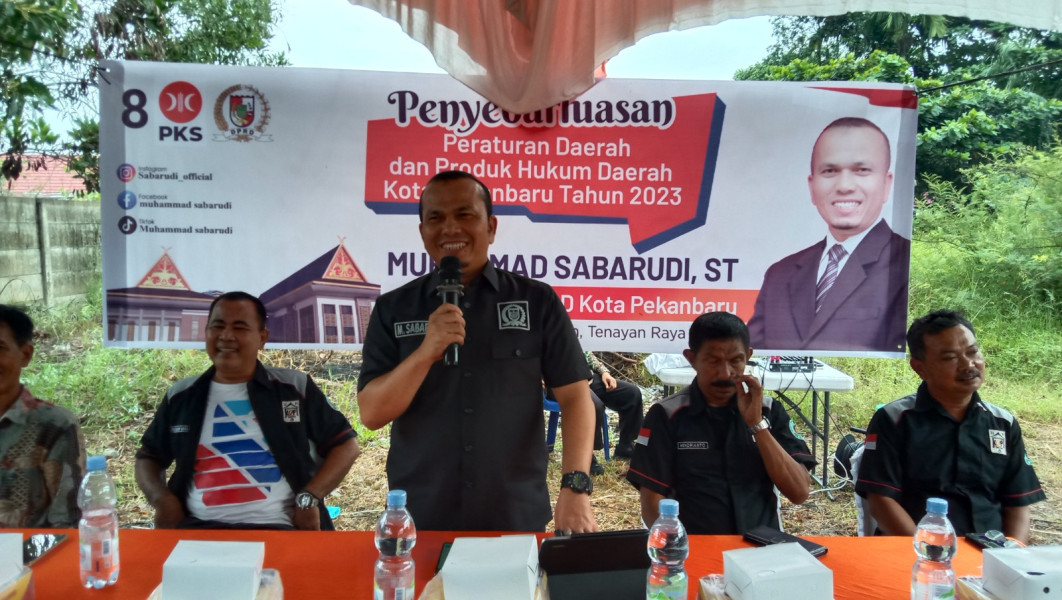 Ketua DPRD Pekanbaru Sosialisasikan Penyebarluasan Perda Pemberdayaan UMKM