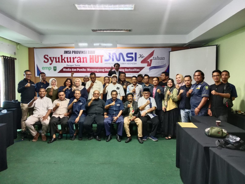 JMSI Riau Gelar Syukuran HUT ke-4,  Siap Songsong Pemilu dan Pilkada Serentak Tahun 2024