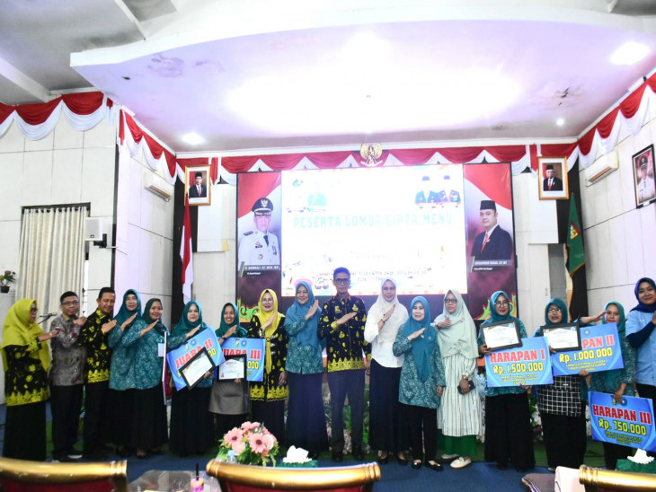 Kecamatan Bangkinang Raih Juara Satu Lomba Cipta Menu B2SA Tingkat Kabupaten Kampar Tahun 2024