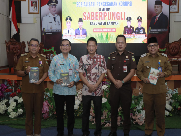 Tim Saber Pungli Kabupaten Kampar Lakukan Sosialisasi