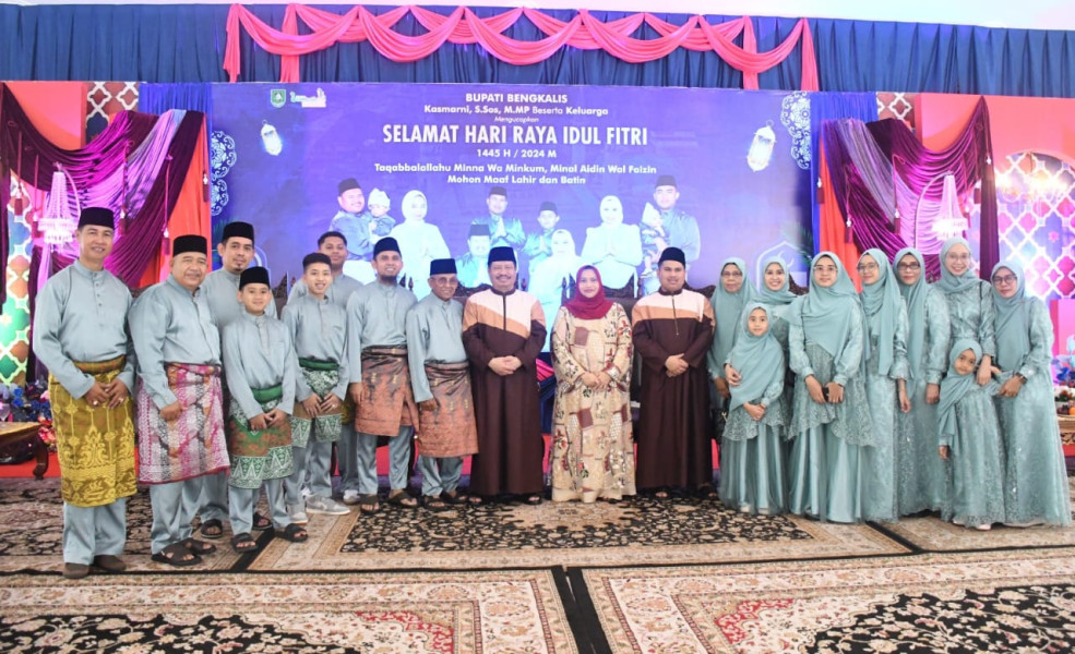 Bupati Kasmarni Gelar Open House di Wisma Daerah Sri Mahkota Bengkalis