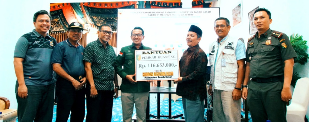Pemkab Kuansing Salurkan Bantuan Kemanusiaan untuk Korban Bencana di Kabupaten Tanah Datar