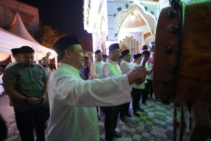 Sambut Iduladha 1445 Hijriah, Pj Gubri Malam Takbiran di Masjid Agung Ar Rahman Pekanbaru
