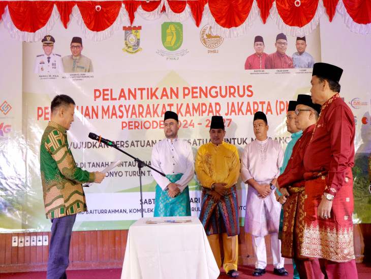 Pj Bupati Hadiri Pelantikan Pengurus Persatuan Masyarakat Kampar Jakarta