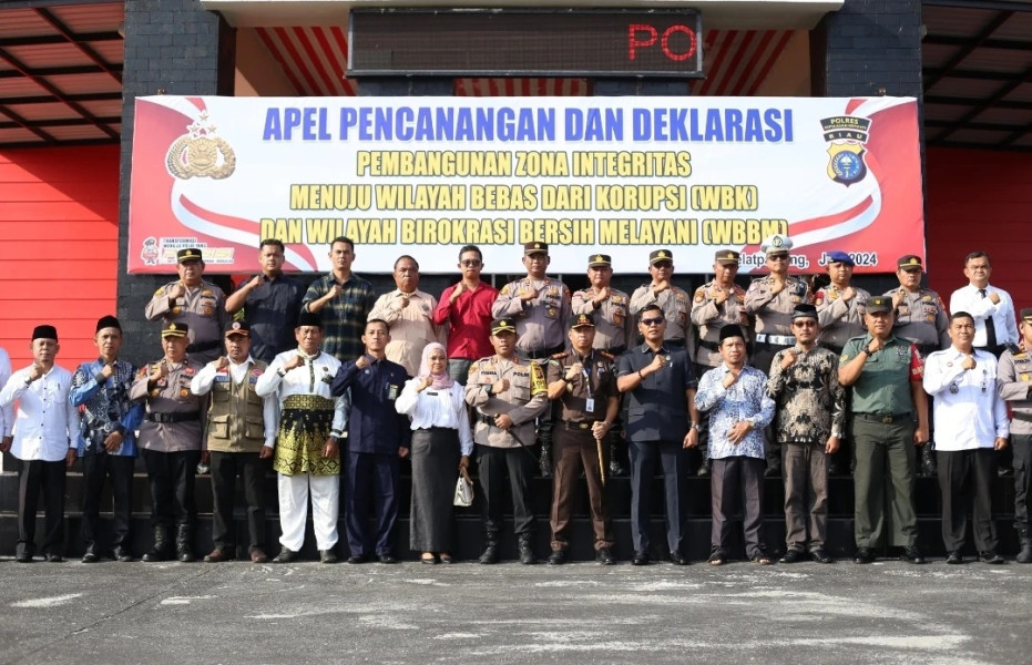 Pemkab Dukung Pencanangan Zona WBK WBBM Polres Kepulauan Meranti