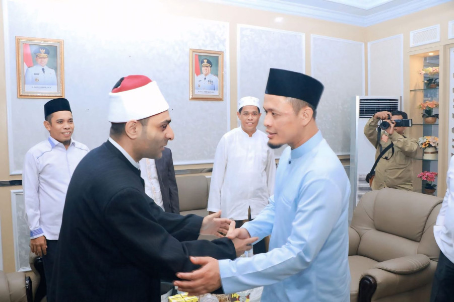 Wako Pekanbaru Sambut Hangat Syekh Mohamed Mahmoud Salama Mohamed, Bahas Keimanan dan Pemberdayaan