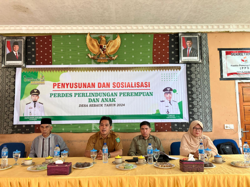 Manfaatkan Dana Bermasa, Desa Sebauk Susun Perdes Perlindungan Perempuan dan Anak
