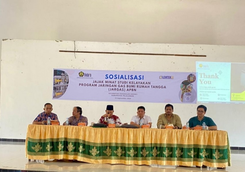 Pemkab Pelalawan Sosialisasikan Jajak Minat Studi Kelayakan Program Jargas Bumi Rumah Tangga