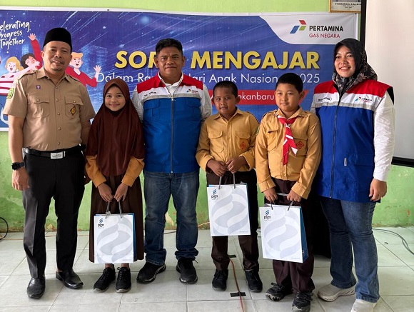 PGN SOR I Area Pekanbaru Edukasi dan Bantuan CSR untuk Siswa SD N 07 Perawang  Siak