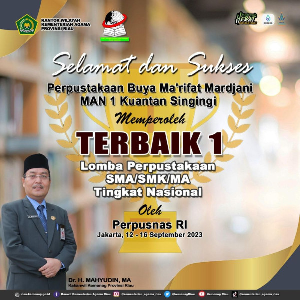 Mahyudin Minta Prestasi MAN 1 Kuansing Jadi Motivasi untuk Madrasah di Riau