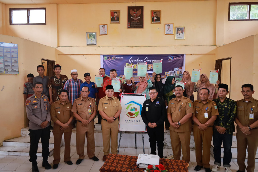 Wabup Husni Apresasi BPN Siak Lima Tahun Program Tora, 13.036 Bidang Tanah Telah Tersertifikat