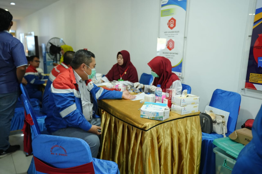 PT KPI Unit Dumai dan Sei Pakning Sumbangkan 558 Kantong Darah