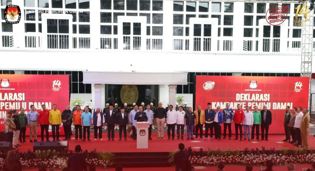 Masuki Tahapan Kampanye, KPU Gelar Deklarasi Kampanye Pemilu Damai