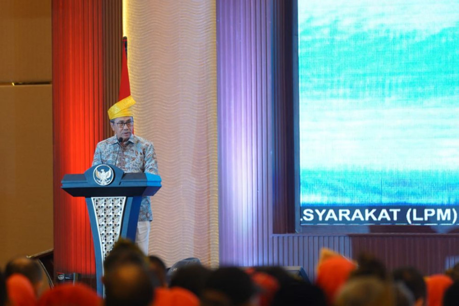 Hadiri Rakernas LPM RI 2023, Gubri Sampaikan Kemajuan Pembangunan Desa di Riau