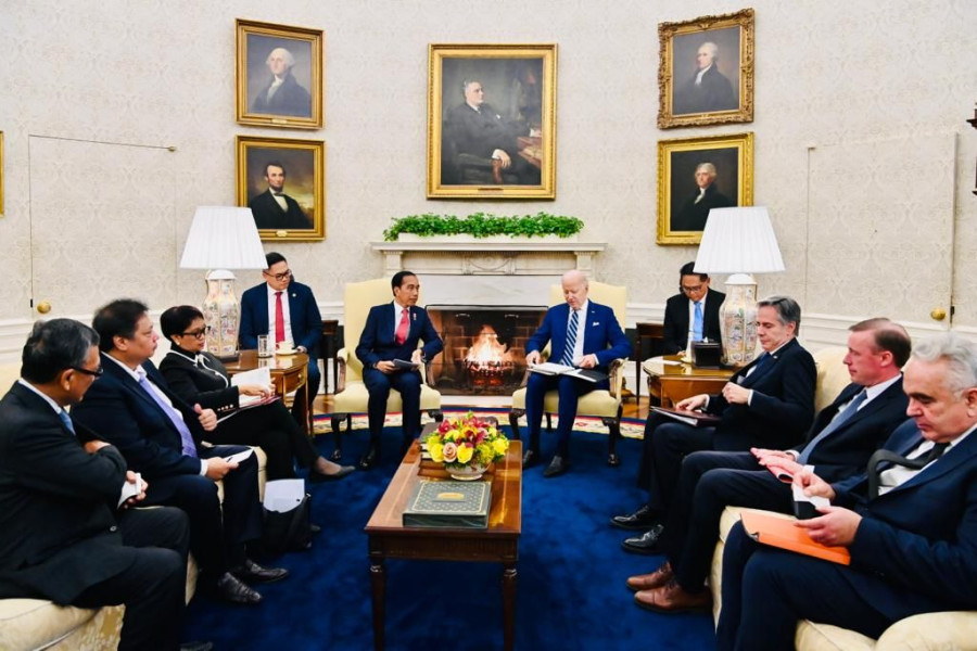 Bertemu Presiden Biden, Presiden Jokowi Ajak Kemitraan Indonesia-AS Berkontribusi untuk Perdamaian Global