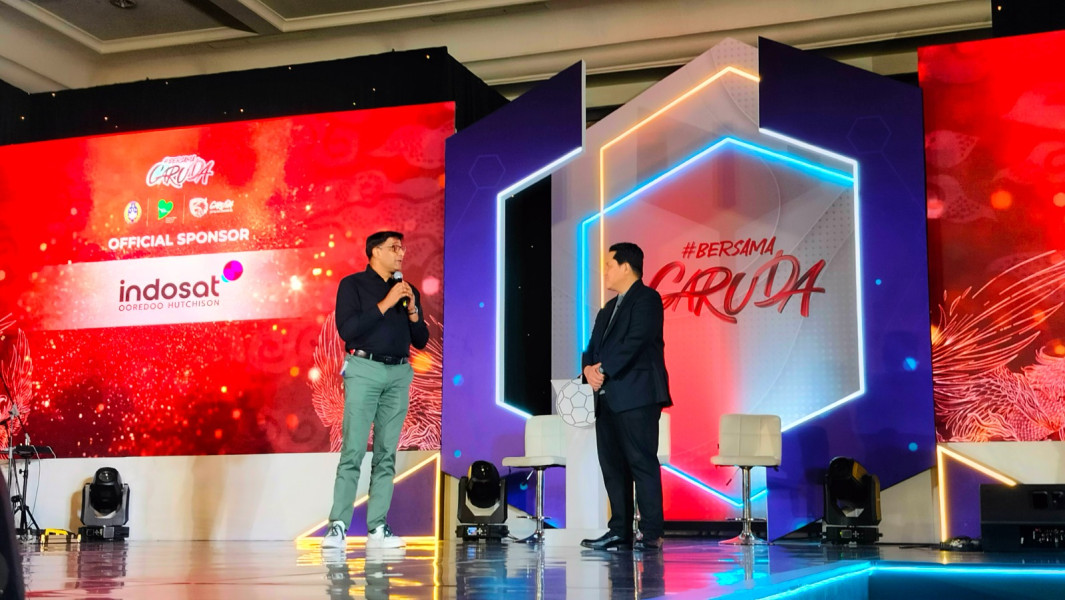 Indosat Resmi Jadi Sponsor Timnas Sepak Bola Indonesia