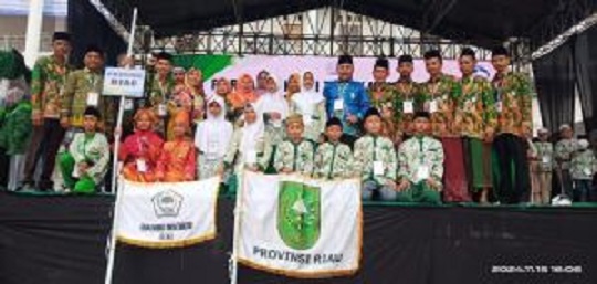 Enam Santri MDTA Siak Wakili Riau di Ajang Porsadinnas VI di Lampung Selatan
