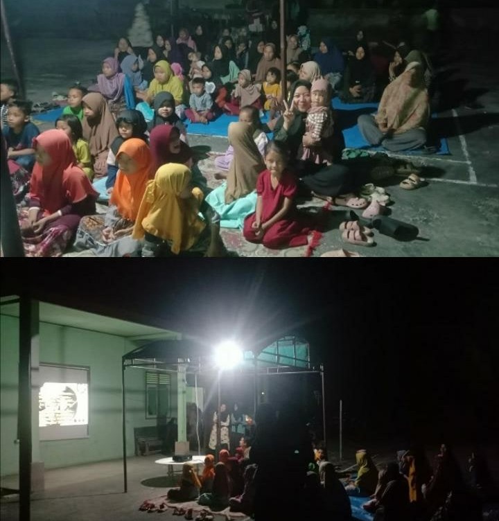 Forum Anak Lubuk Garam Gelar Nobar Bersama Santri