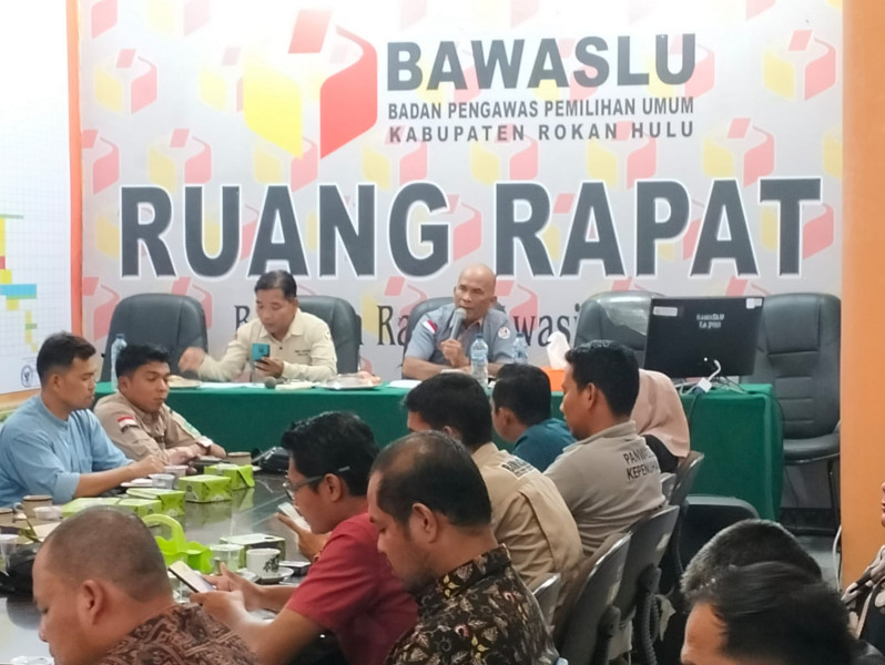 Bawaslu Rohul Matangkan Teknis Pengawasan Pemilu 2024