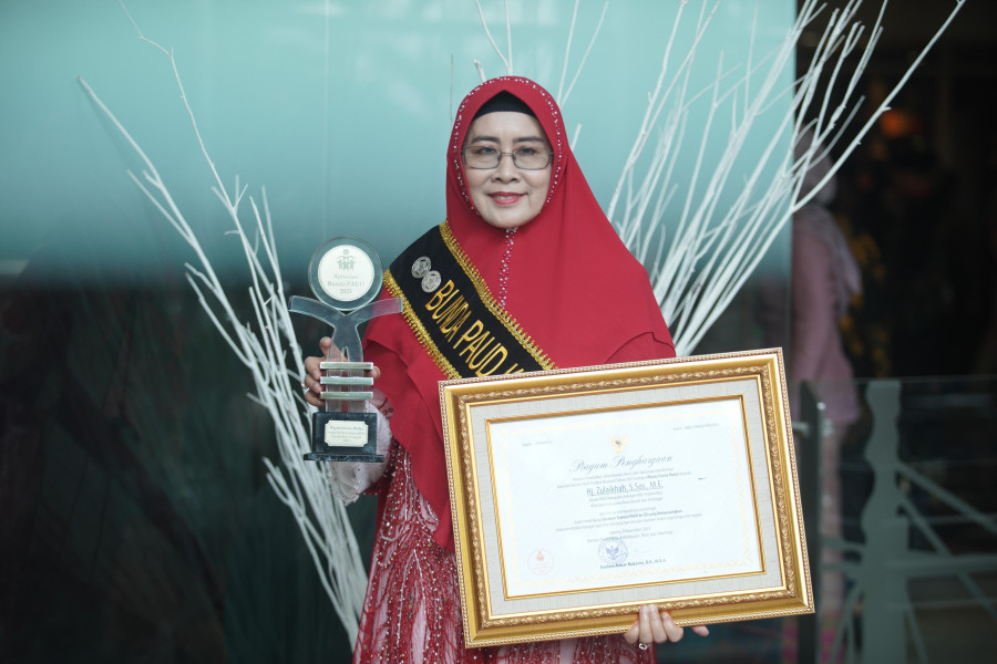 Bunda PAUD Inhil Raih Penghargaan Kategori Wiyata Darma Madya
