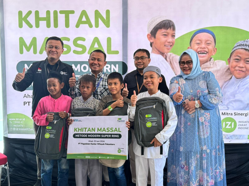 Pegadaian Pekanbaru Gelar kegiatan Khitan Massal Gratis