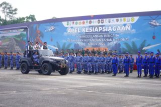 Menko Polkam RI Pimpin Apel Kesiapsiagaan Karhutla Nasional di Riau