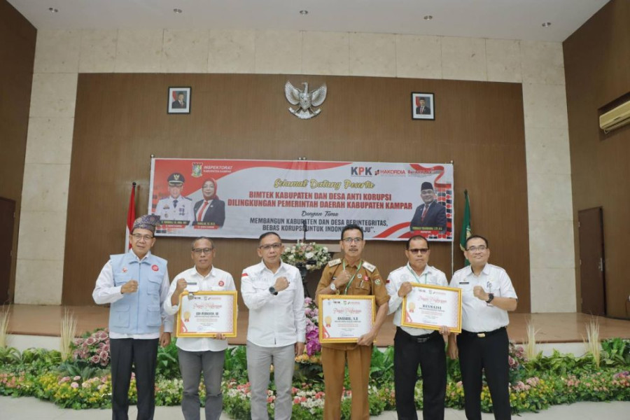 Pemkab Kampar Bersama KPK RI Gelar Bimtek Pencegahan Korupsi, Libatkan Desa Hingga Kabupaten
