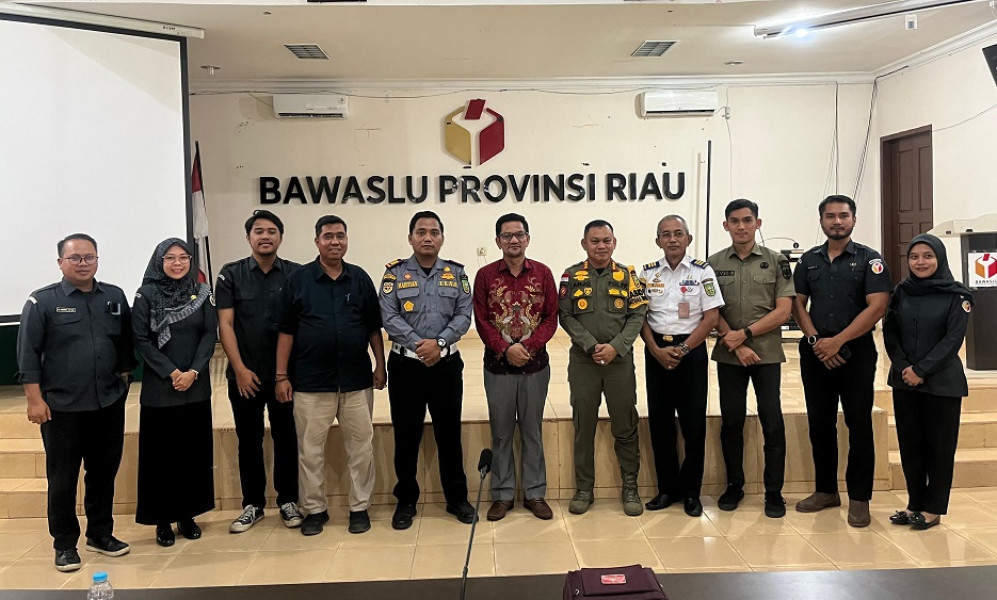 Bawaslu Riau Rapat Koordinasi Terkait Pengawasan Kampanye dan Alat Peraga Kampanye Pemilihan Tahun 2024
