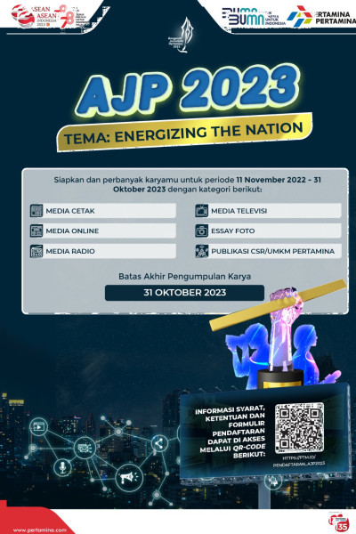Anugerah Jurnalistik Pertamina 2023 Usung Tema Energizing The Nation