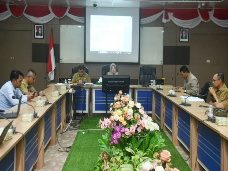 Pj Sekda Kampar Pimpin Rapat Evaluasi Capaian MCP Tahun 2024