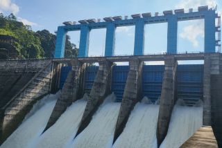 Elevasi Waduk Koto Panjang Turun, Ancaman Banjir Mulai Mereda