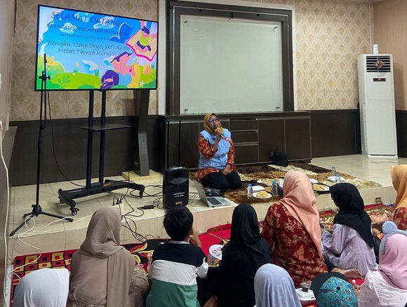 DWP UP Inspektorat Kabupaten Kampar Gelar Penyuluhan Anti Korupsi Bagi Anak-anak  dan Resmikan Wajur