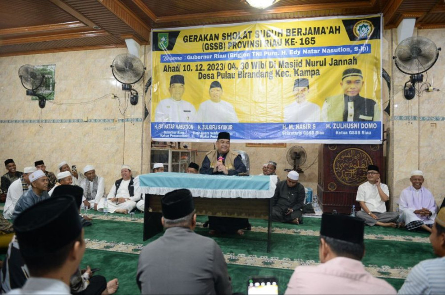 Gubri Lanjutkan GSSB Provinsi Riau ke-165 di Desa Pulau Birandang