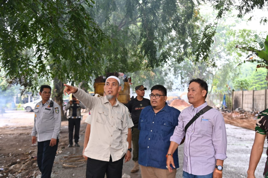 Tinjau Bekas Area Pasar Dock, Wali Kota Dumai Sampaikan Kawasan Siap Ditata Ulang