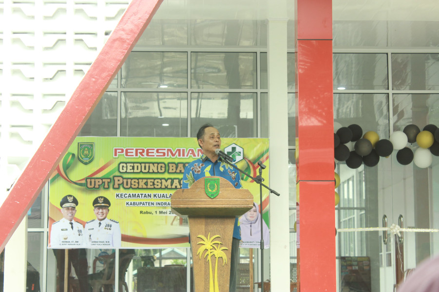 Pj Bupati Inhil Resmikan Puskesmas Sapat, Ini Harapannya