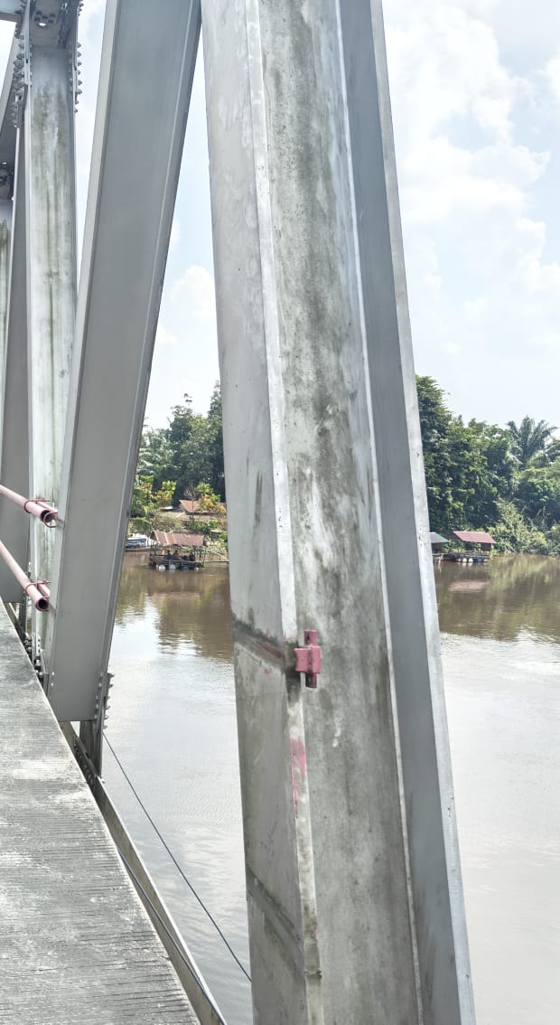 Wah Parah! Pagar Pembatas Jembatan Siak II Raib Dicuri