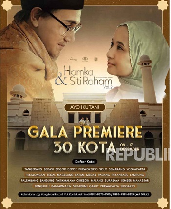Film Hamka & Siti Raham (Vol.2) Bakal Gelar Gala Premiere di 30 Kota, Termasuk Pekanbaru