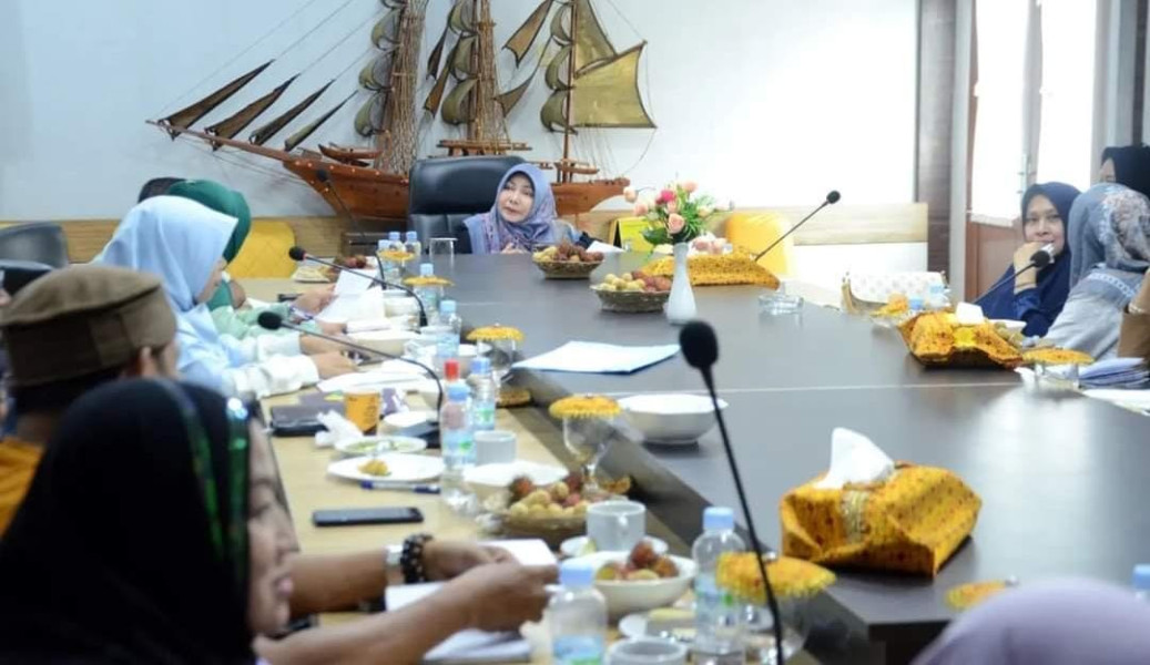 Bunda PAUD Pimpin Rapat Persiapan Pengukuhan Bunda PAUD Kecamatan, Kelurahan dan Desa Se-Inhil