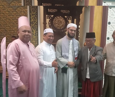 Syeikh Asal Khan Younis Jalur Gaza Ini Sambangi Masjid Paripurna Ikhlas Payung Sekaki Pekanbaru