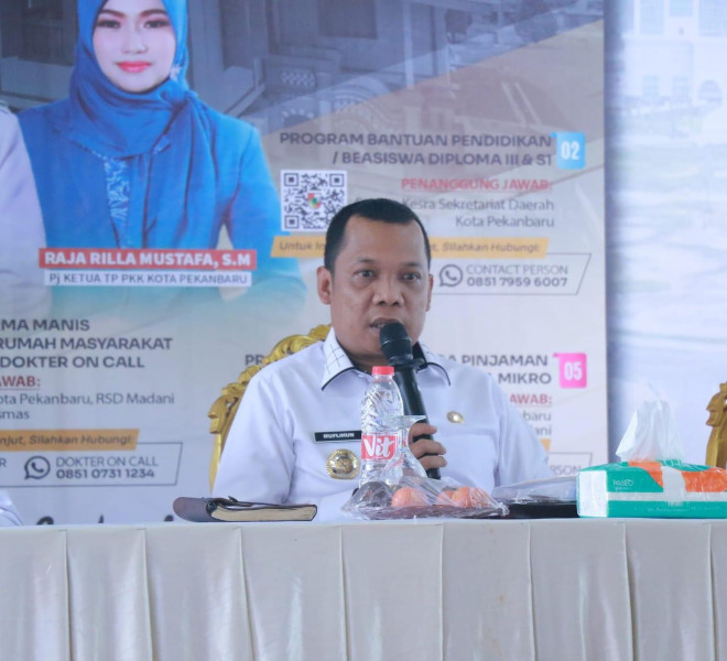 Pj Wako Minta Camat hingga RT/RW di Pekanbaru Gencarkan Sosialisasi 5 Program Prioritas