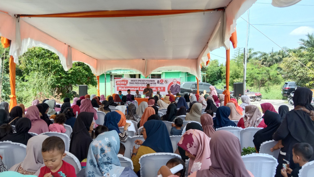 Reses di Mentangor Kulim, Sabarudi Terima Aspirasi Warga Soal Banjir