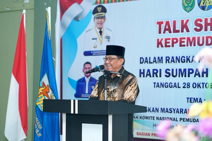 Bupati Wardan Apresiasi Talk Show Kepemudaan yang Digelar KNPI dan KPU Inhil