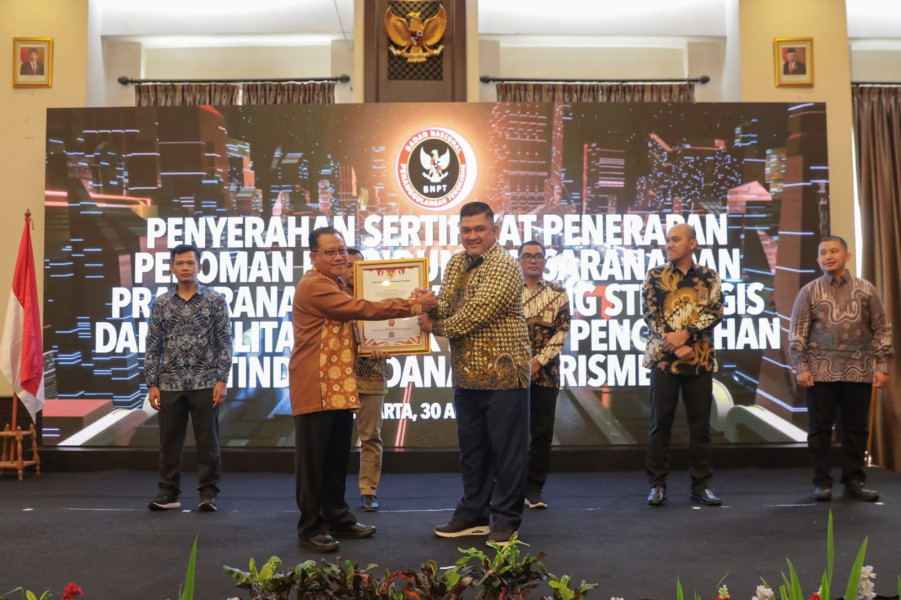 Andal Jaga Obvitnas dan Terorisme, PT KPI Refinery Unit II Dumai Raih Apresiasi dari BNPT