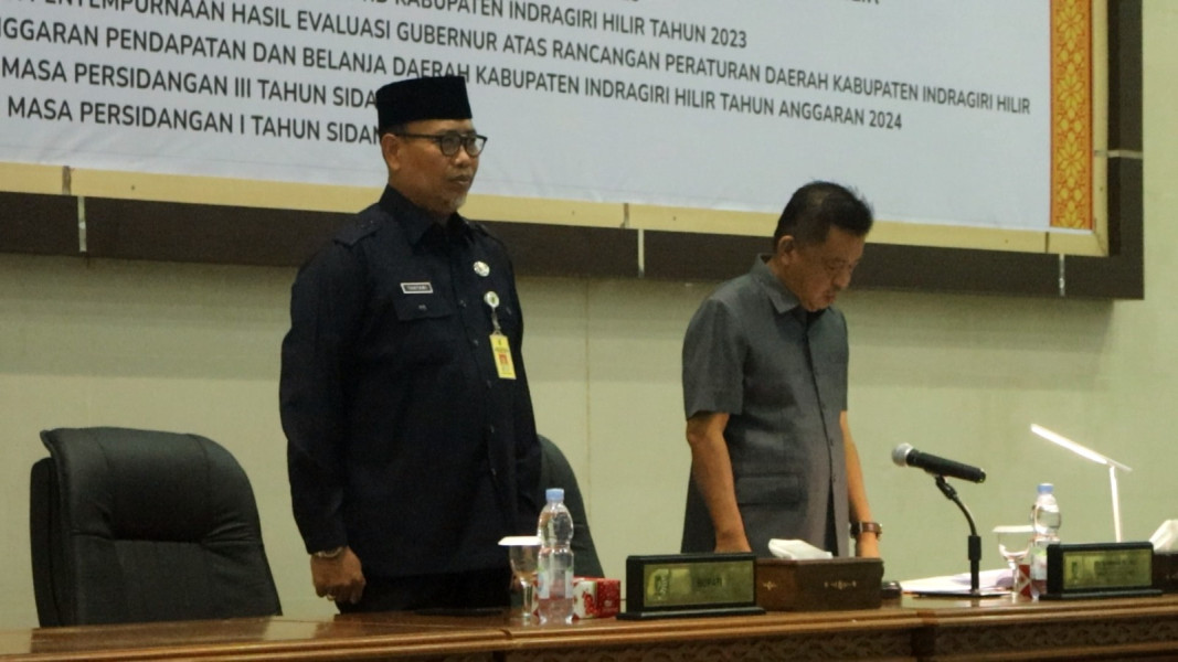 Pj Bupati Hadiri Rapat Paripurna ke-1 DPRD Inhil Masa Persidangan I Tahun Sidang 2024