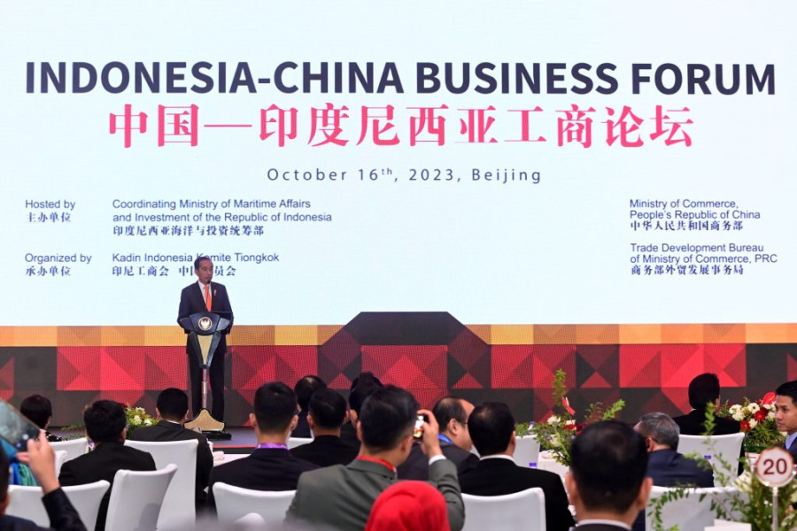 Hadiri Forum Bisnis Indonesia-RRT, Presiden Jokowi: Investasi ke Indonesia Cepat, Tepat