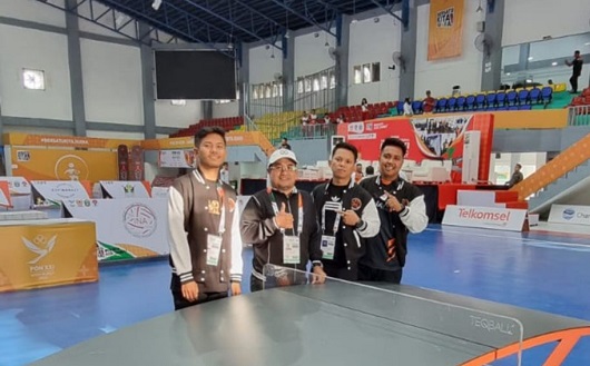 Membanggakan, Ganda Campuran Teqball Riau Sisihkan DKI Jakarta di Final PON XXI Aceh - Sumut