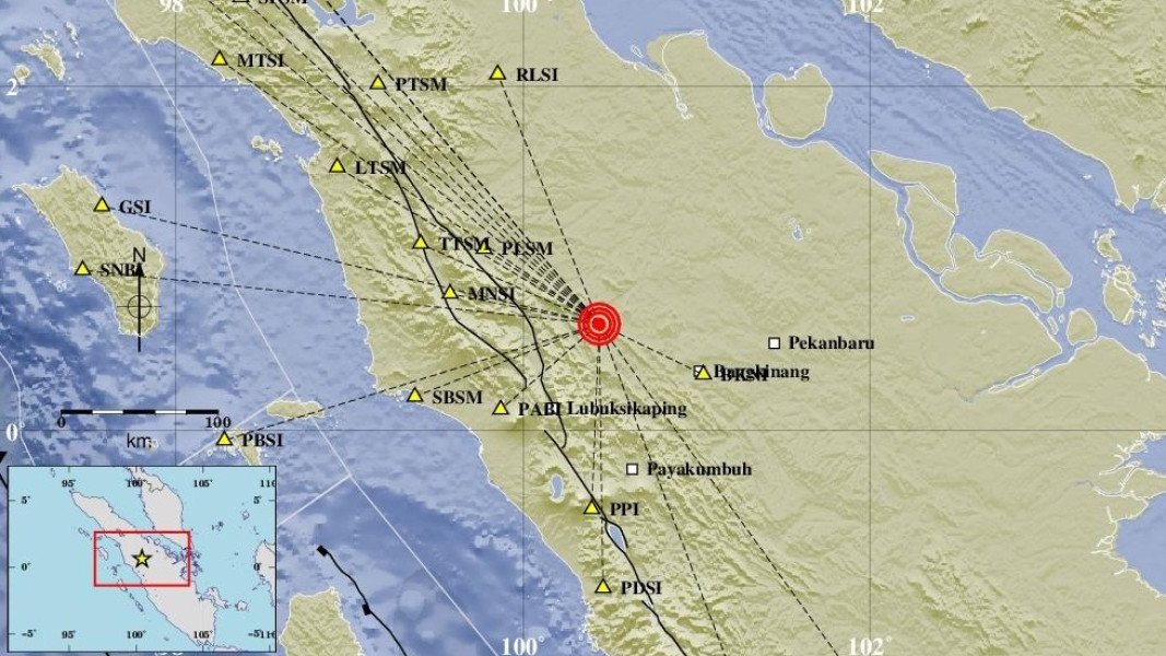Gempa M4,3 Guncang Rokan Hulu Riau
