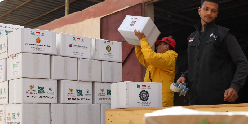 Baznas Kembali Kirim 14 Truk Kontainer Bantuan ke Palestina